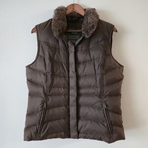 Eddie Bauer Quilted Down Vest Jacket